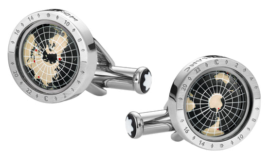 Montblanc 1858 Geosphere Cufflinks Black